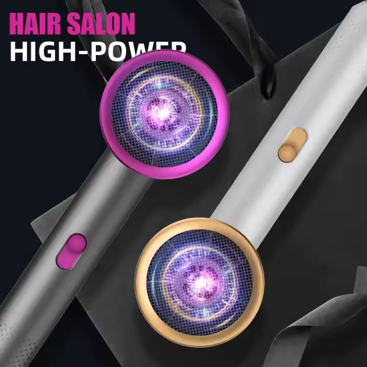 Asciugatrice di capelli elettrica a reazione negativa portatile ad alta velocità da 1500W per la casa senza fili professionale